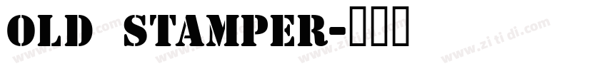old stamper字体转换